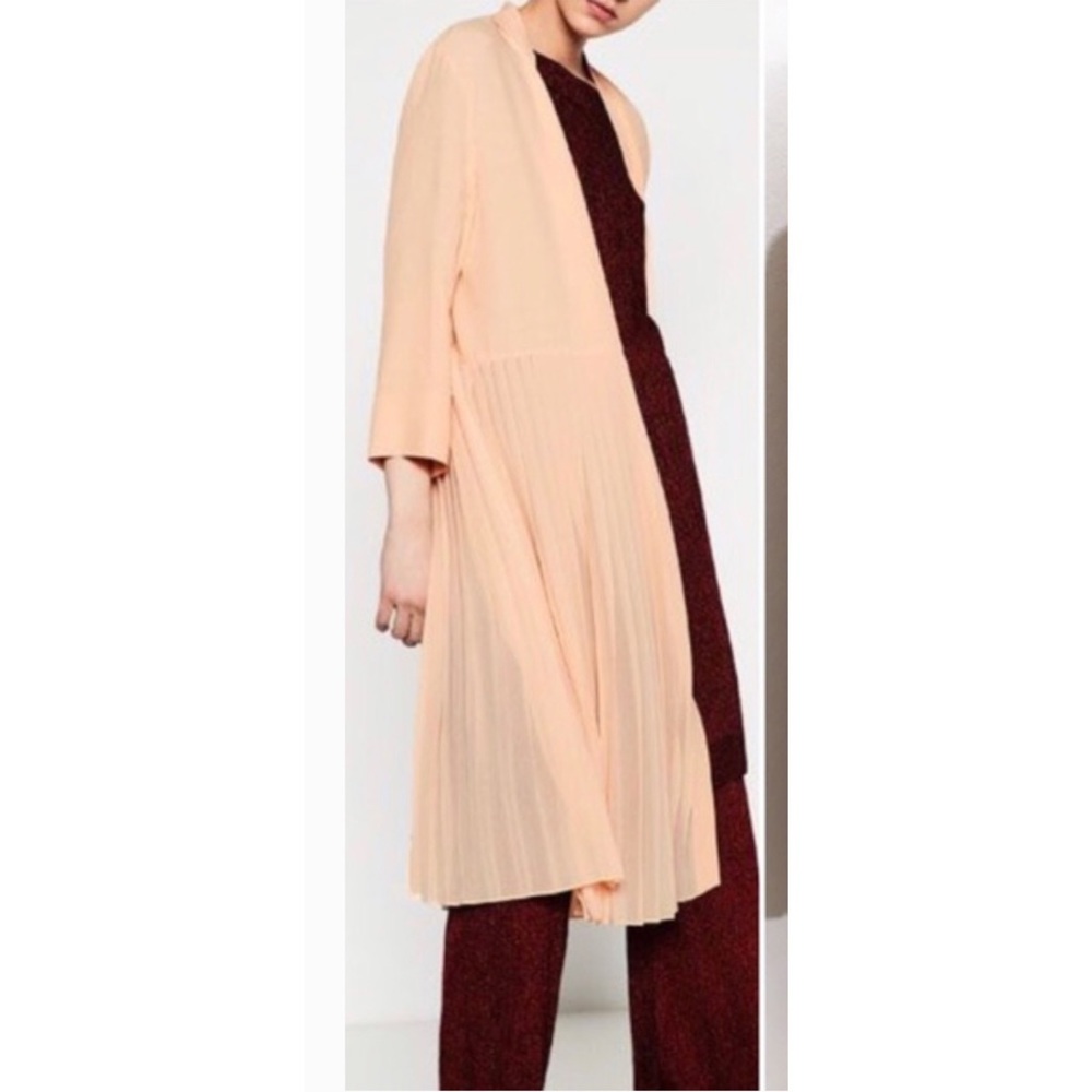 ASOS Pleated Jacket / Duster in Pink